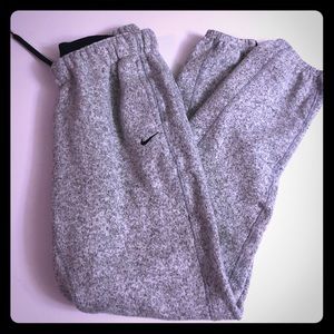 Nike sweatpants with zip at the ankles